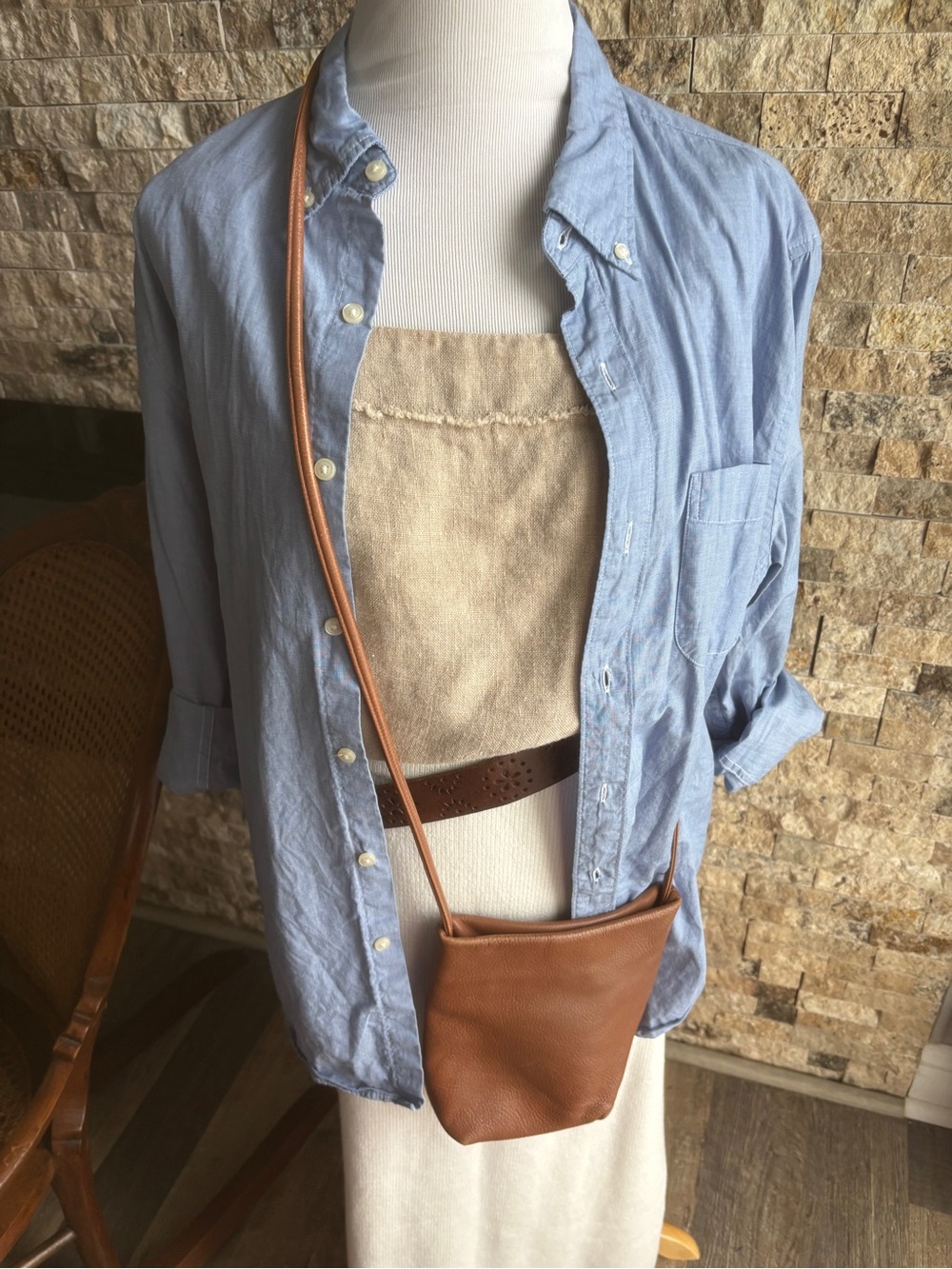 J. Crew Light Blue Classic Button-Up Shirt